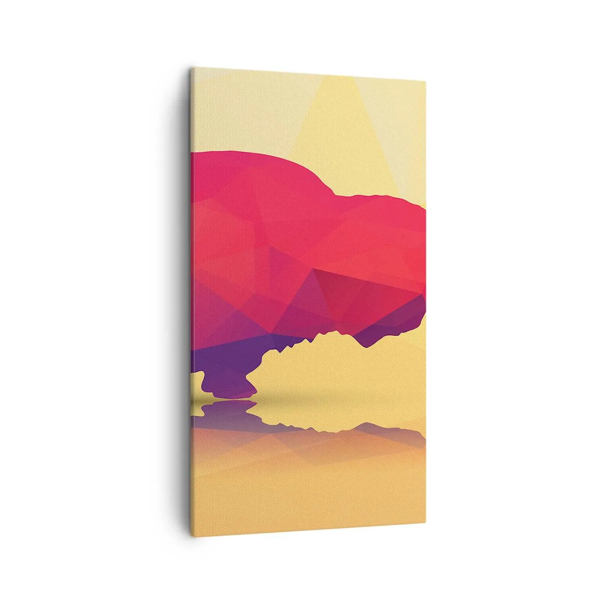 Impression sur toile - Image sur toile - La force amarante du bison - 45x80 cm