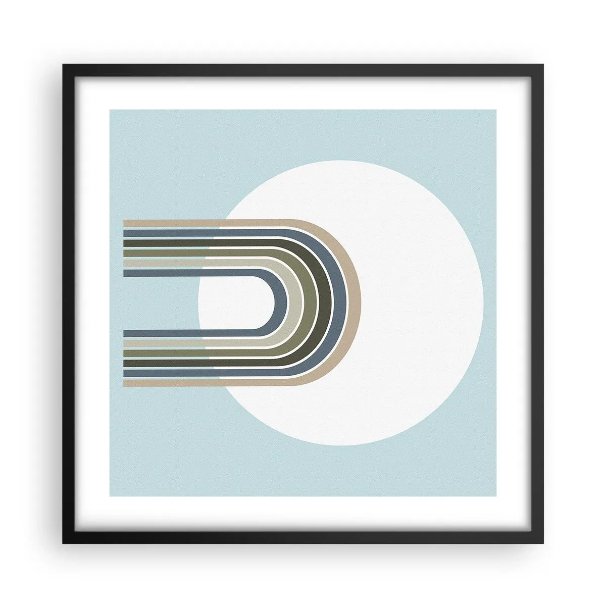 Affiche dans un cadre noir - Poster - Attraction irrésistible - 50x50 cm