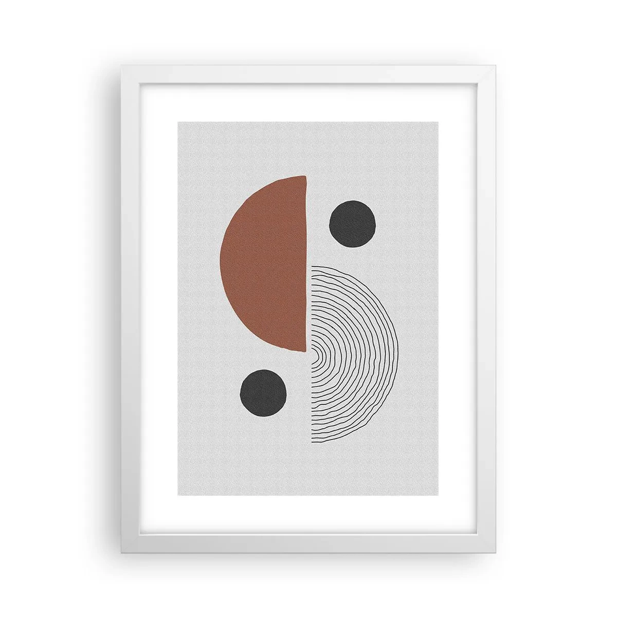 Affiche dans un cadre blanc - Poster - Perfection de la roue - 30x40 cm