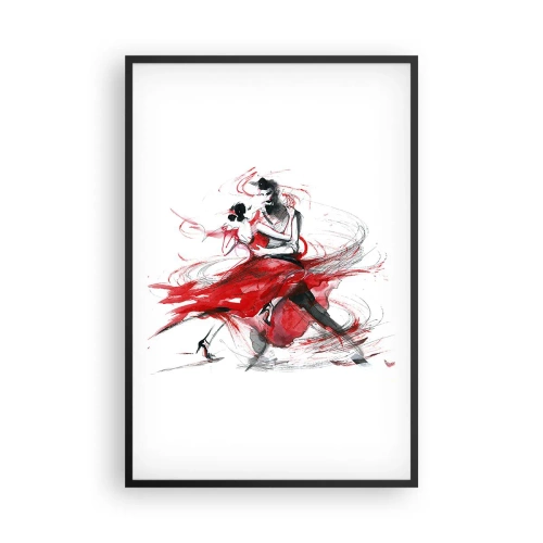 Affiche dans un cadre noir - Poster - Tango - le rythme de la passion - 61x91 cm