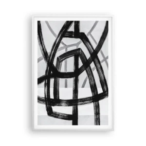 Affiche dans un cadre blanc - Poster - Profondeur du bâtiment - 70x100 cm