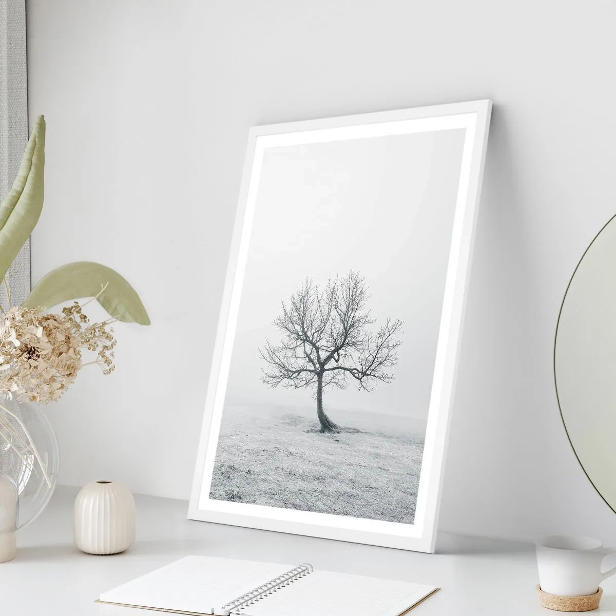 Affiche dans un cadre blanc - Poster - Contre le néant - 40x50 cm