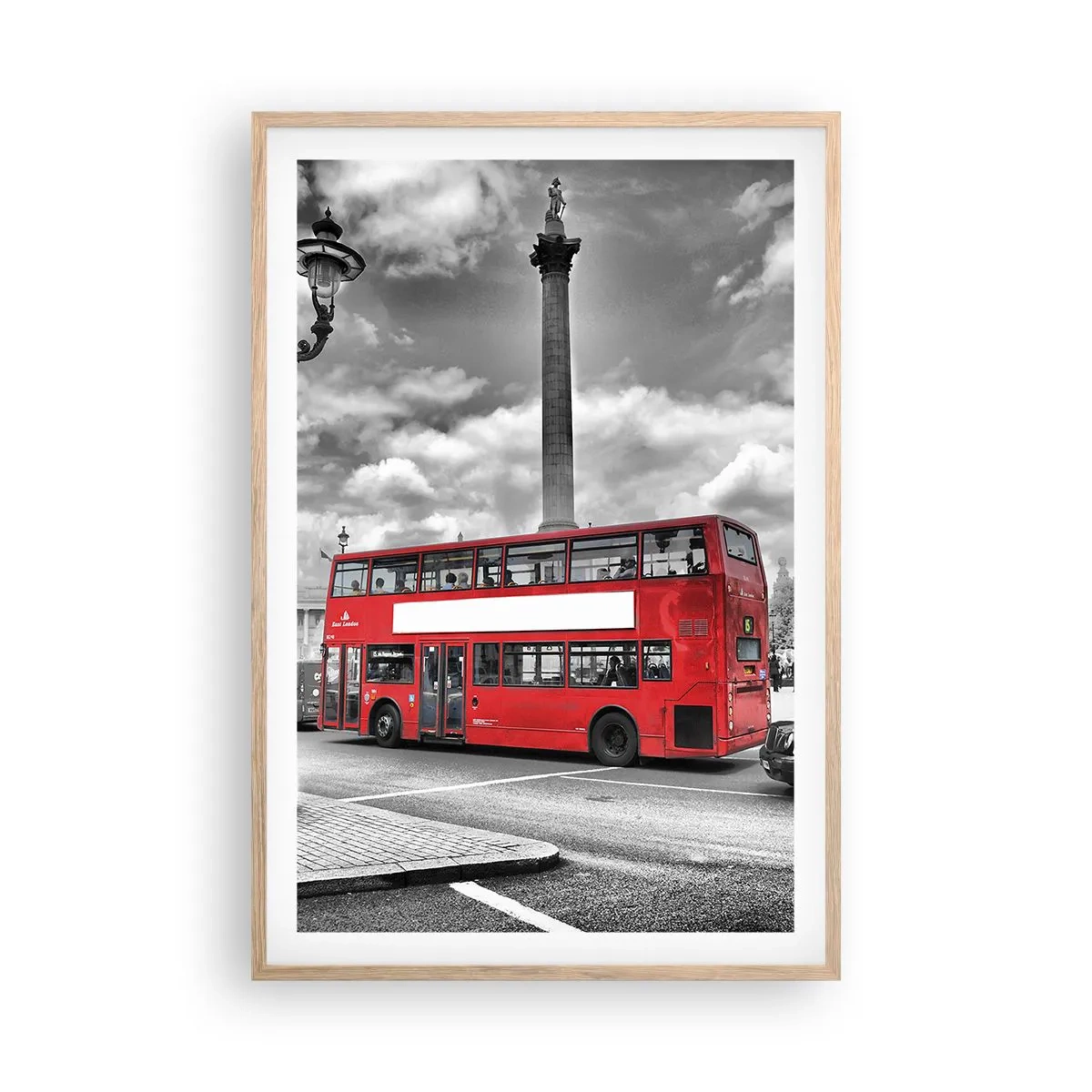 Affiche dans un chêne clair - Poster - La vraie circulation sanguine de la ville - 61x91 cm