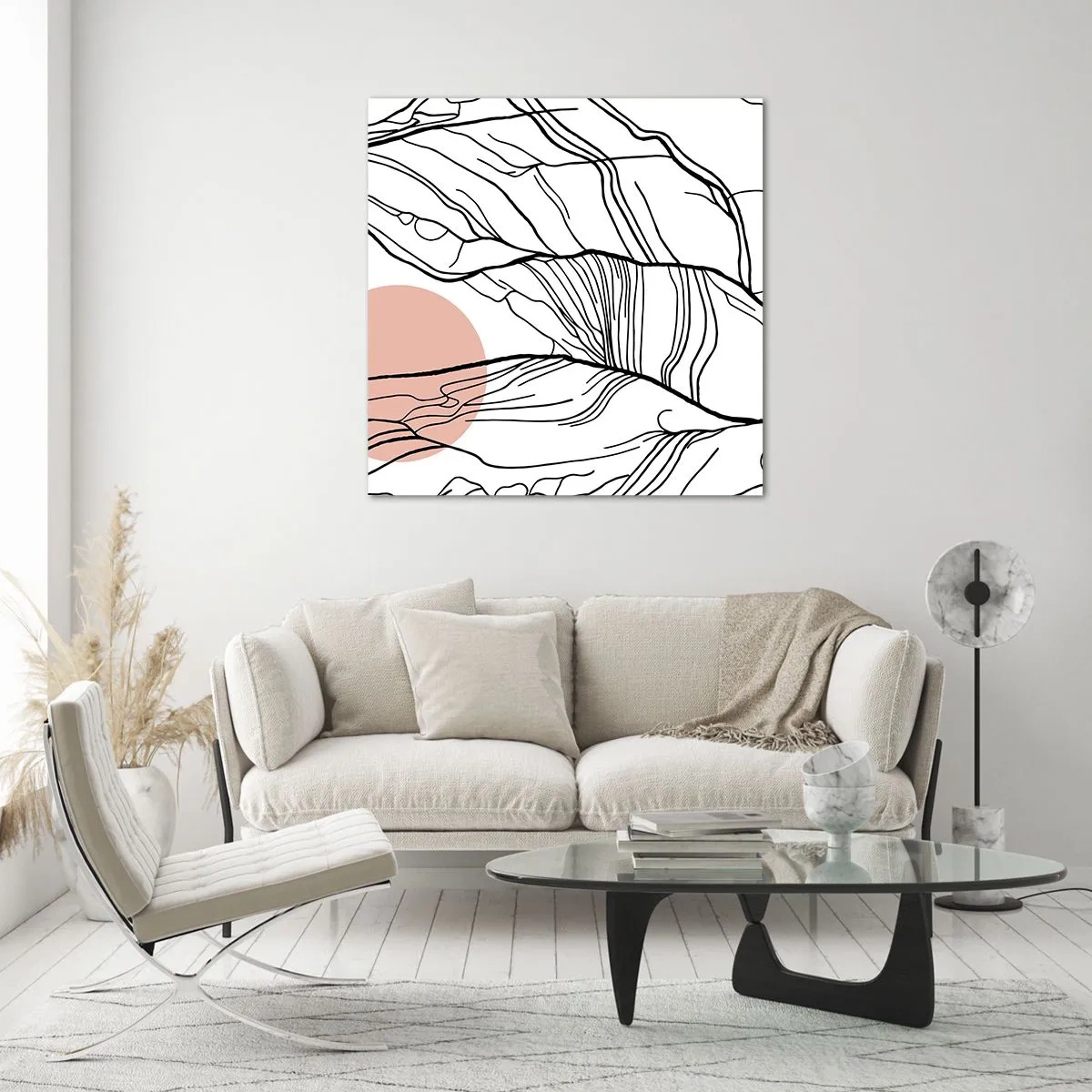 Impression sur verre - Image sur verre - Dans un réseau de brindilles - 30x30 cm