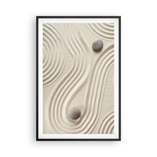 Affiche dans un cadre noir - Poster - Touche de chaleur - 61x91 cm