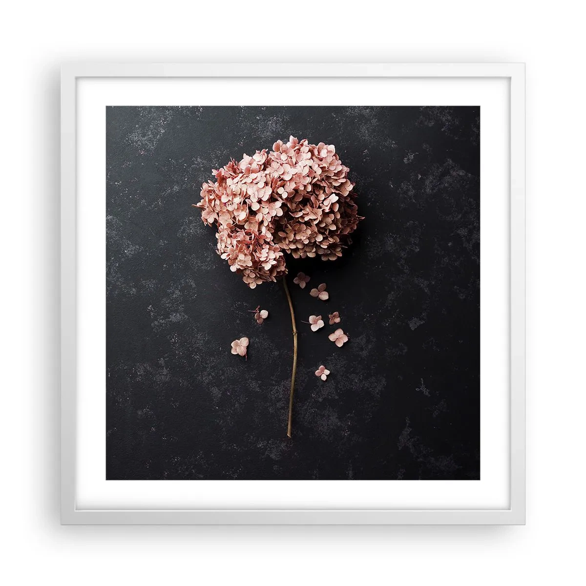 Affiche dans un cadre blanc - Poster - Un signe vraiment romantique - 50x50 cm