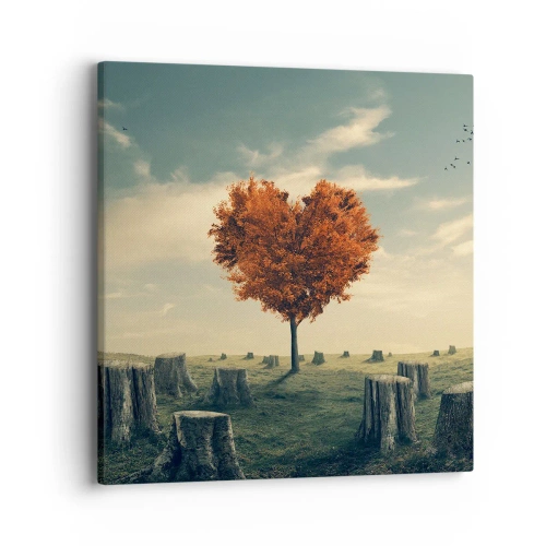 Impression sur toile - Image sur toile - Il y a toujours de l'espoir - 40x40 cm