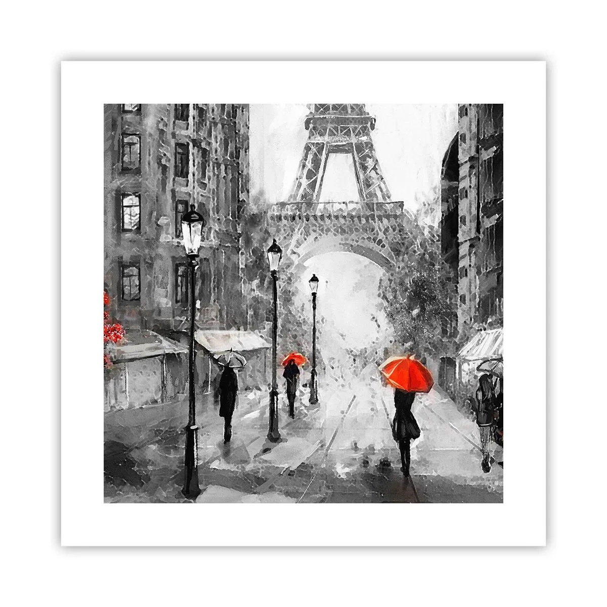 Affiche - Poster - Tous les chemins mènent à elle - 40x40 cm