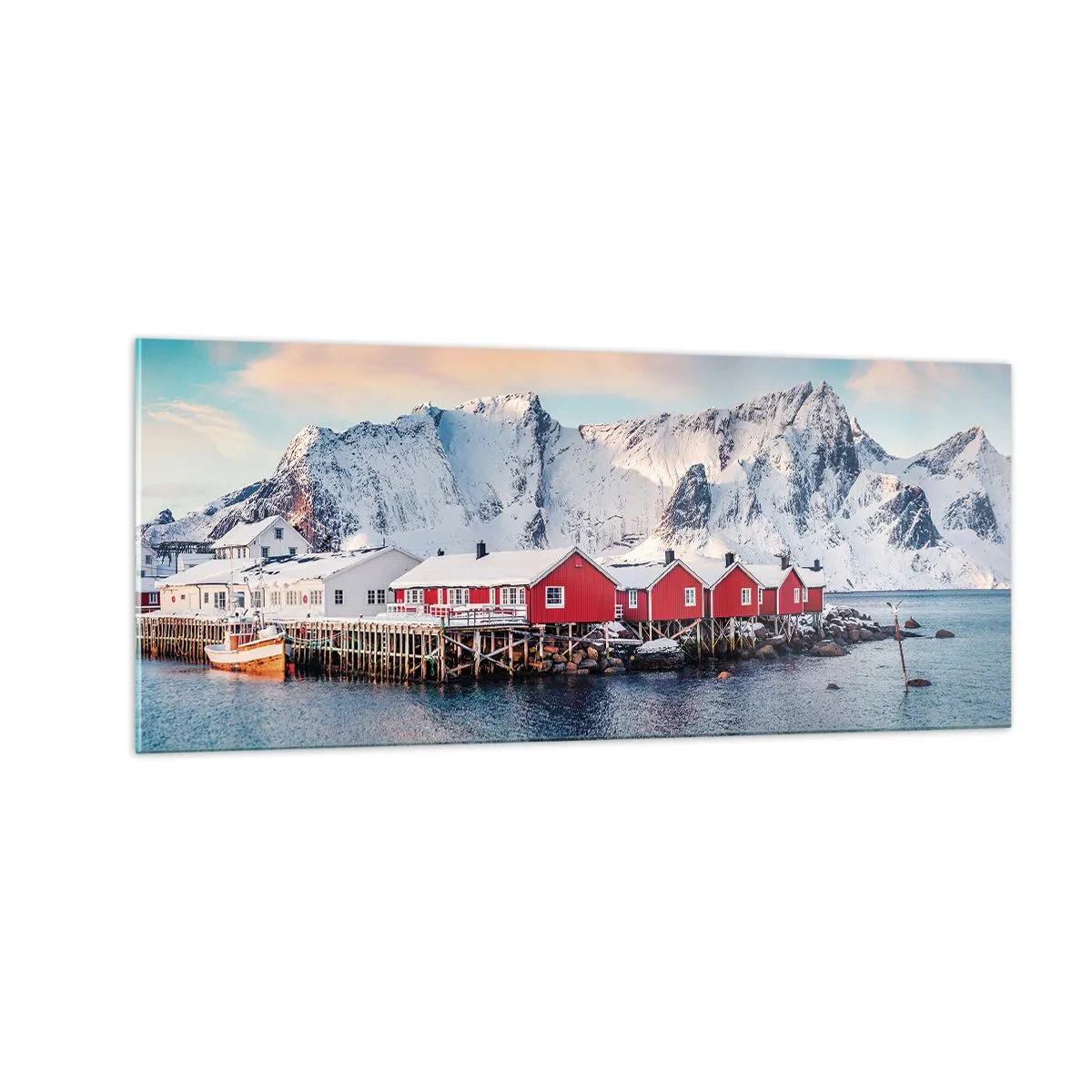 Impression sur verre - Image sur verre - Retraite dans le nord - 100x40 cm