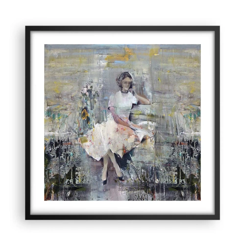 Affiche dans un cadre noir - Poster - Classique et moderne - 50x50 cm