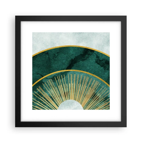 Affiche dans un cadre noir - Poster - Un autre système solaire - 30x30 cm