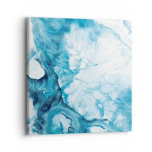 Impression sur toile - Image sur toile - Concert de bleu - 30x30 cm
