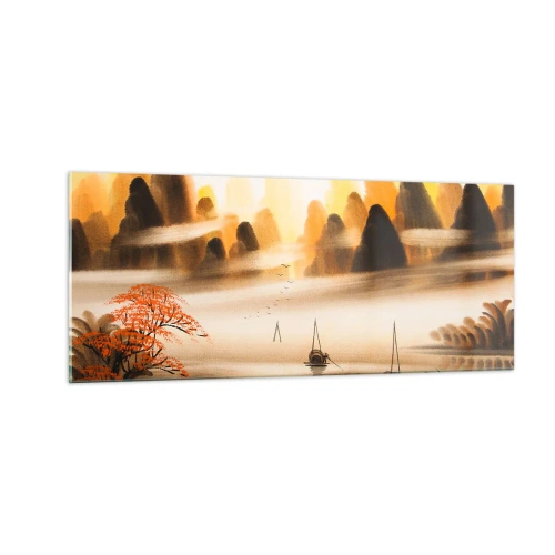 Impression sur verre - Image sur verre - Plus loin que l'Extrême-Orient - 100x40 cm