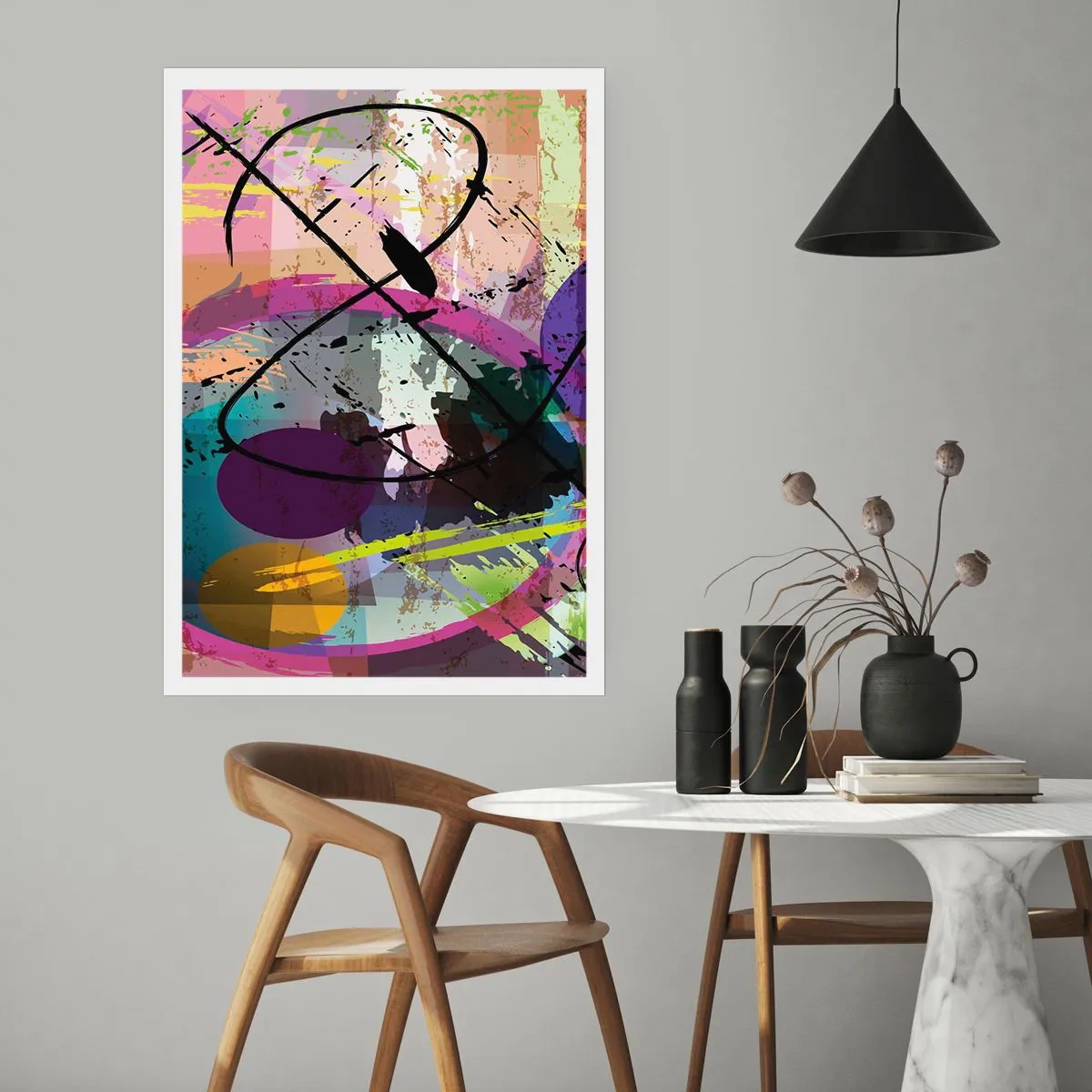 Affiche - Poster - Vous pouvez aller tout droit ou autour - 70x100 cm