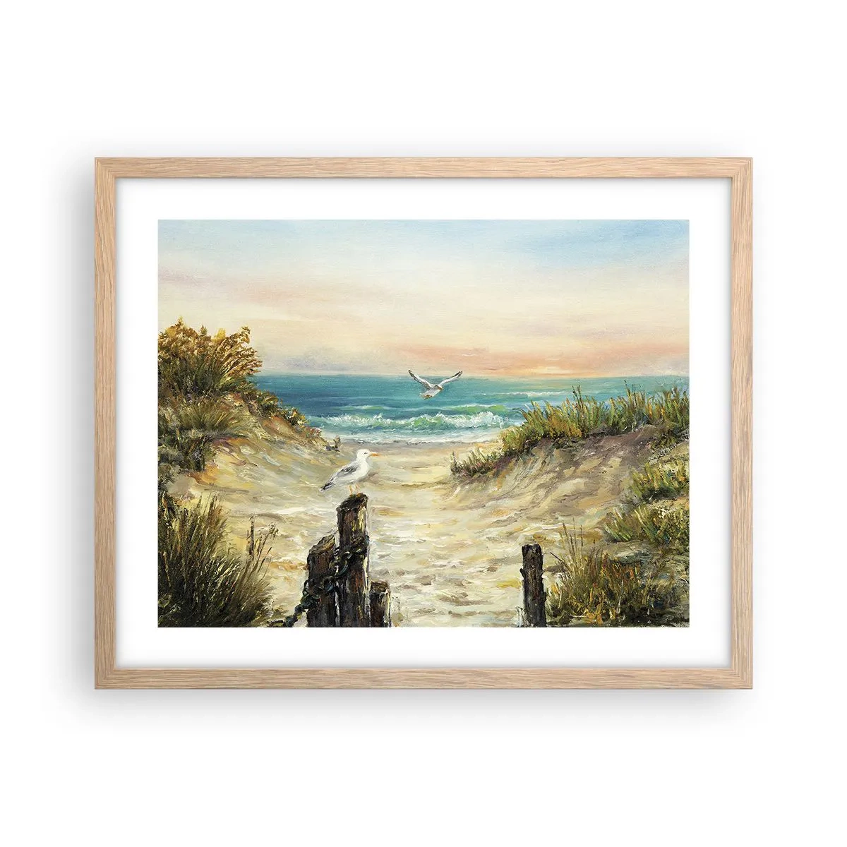 Affiche dans un chêne clair - Poster - Retraite au calme - 50x40 cm