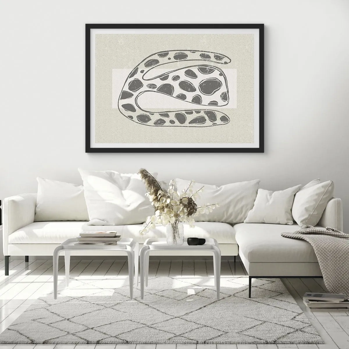 Affiche dans un cadre noir - Poster - Une étrange créature - 40x30 cm