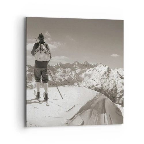 Impression sur toile - Image sur toile - Toutes les mêmes ces montagnes - 70x70 cm