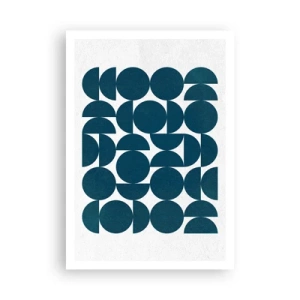 Affiche - Poster - Cercles et demi-cercles - 70x100 cm