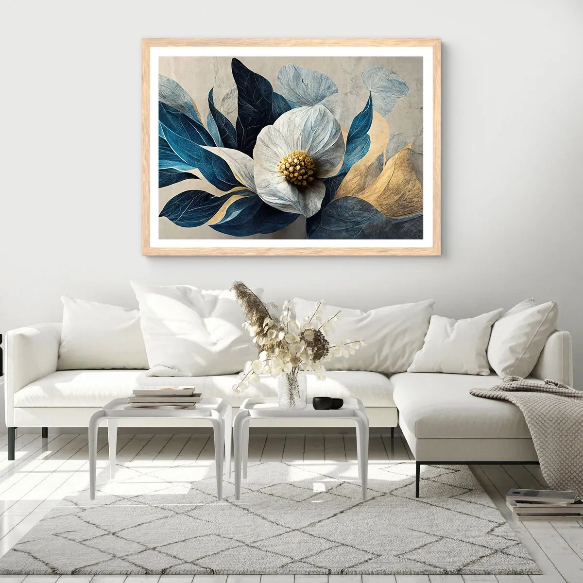 Affiche dans un chêne clair - Poster - Il a un coeur d'or - 50x40 cm