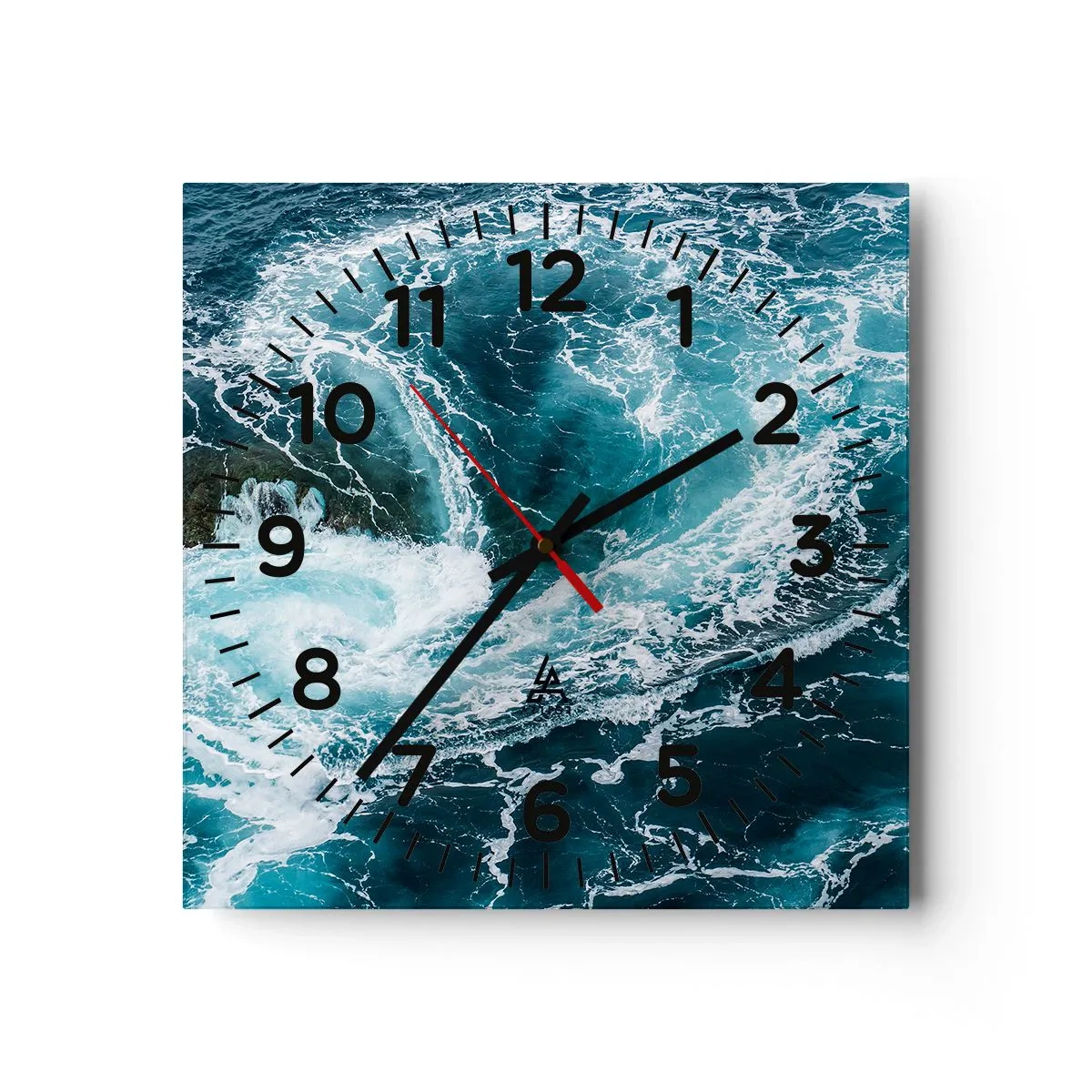 Horloge murale - Pendule murale - La porte vers le centre de la Terre - 30x30 cm