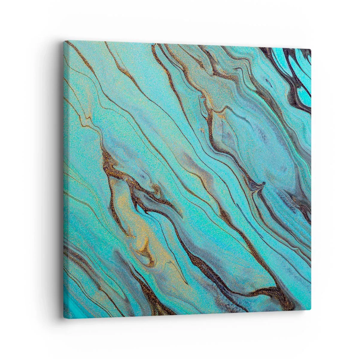 Impression sur toile - Image sur toile - Marée turquoise - 30x30 cm