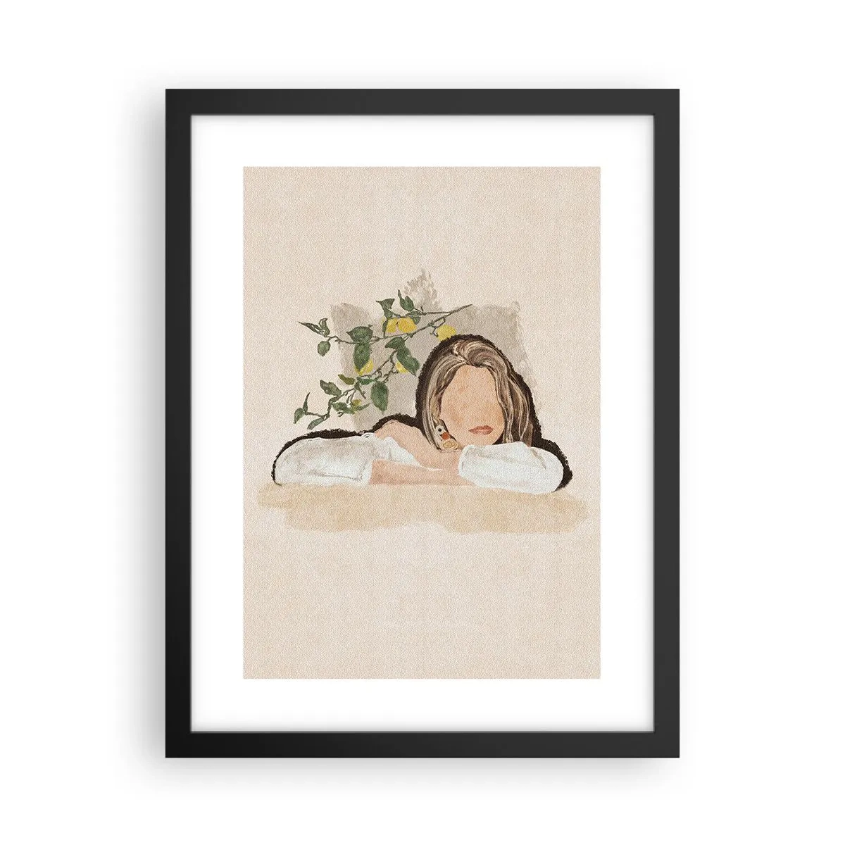 Affiche dans un cadre noir - Poster - La beauté du sud - 30x40 cm