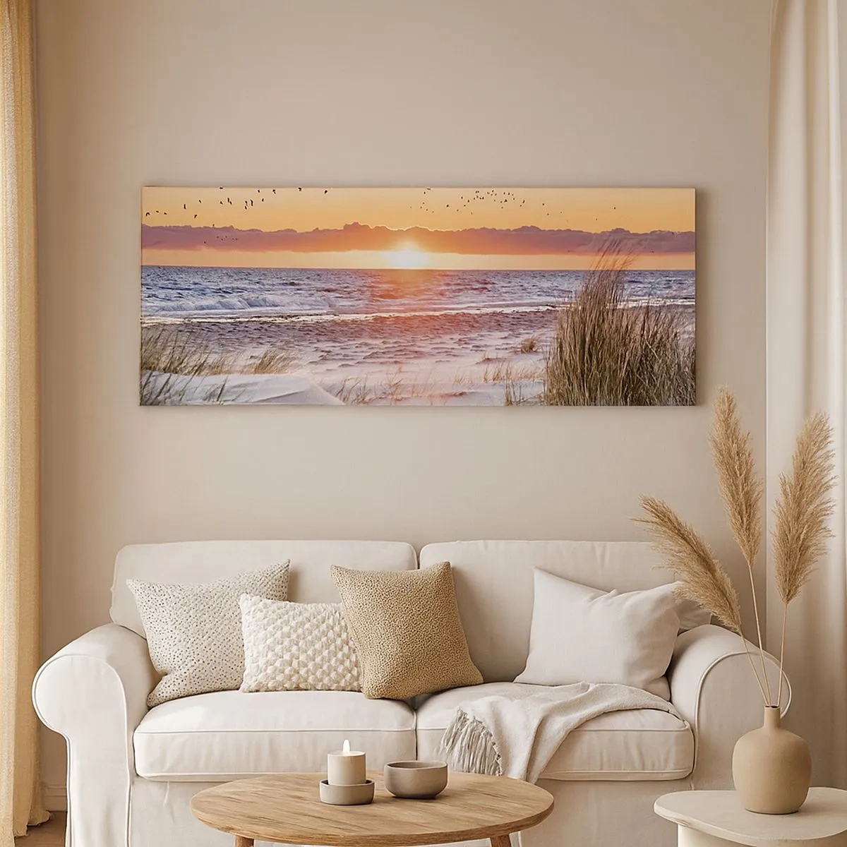 Impression sur toile - Image sur toile - Paysage horizontal - 100x40 cm