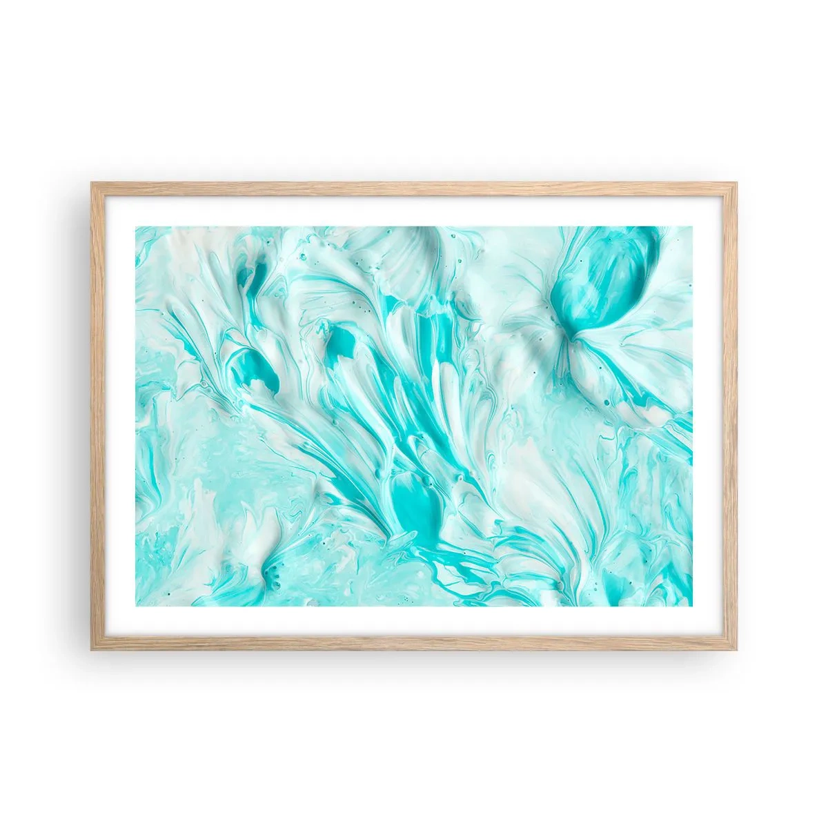 Affiche dans un chêne clair - Poster - Ensemble pour toujours - 70x50 cm