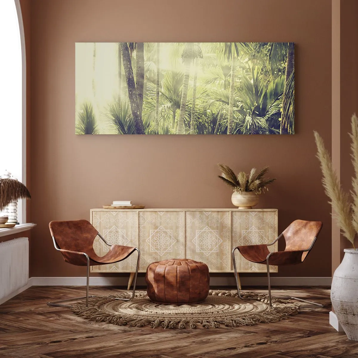 Impression sur toile - Image sur toile - Nature enflammée - 100x40 cm