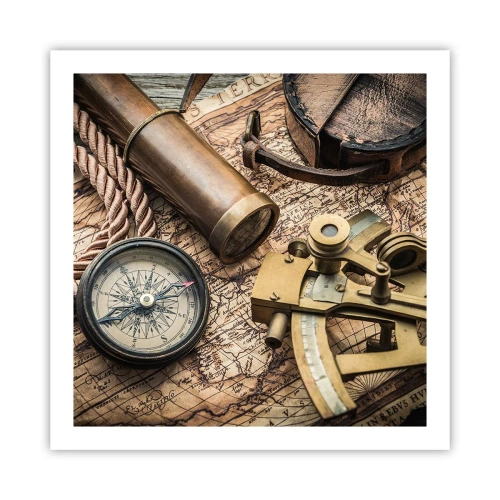 Affiche - Poster - Fixer un cap - 60x60 cm