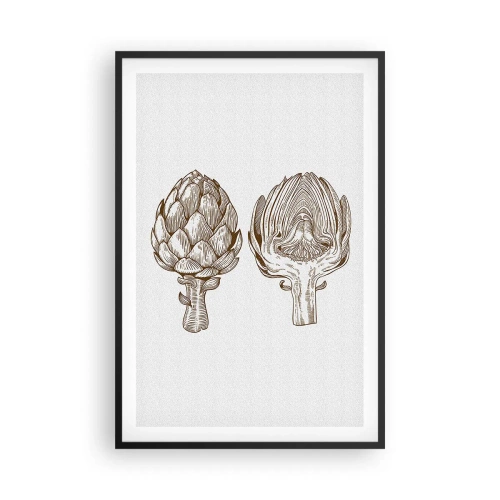 Affiche dans un cadre noir - Poster - Leçon d’anatomie - 61x91 cm