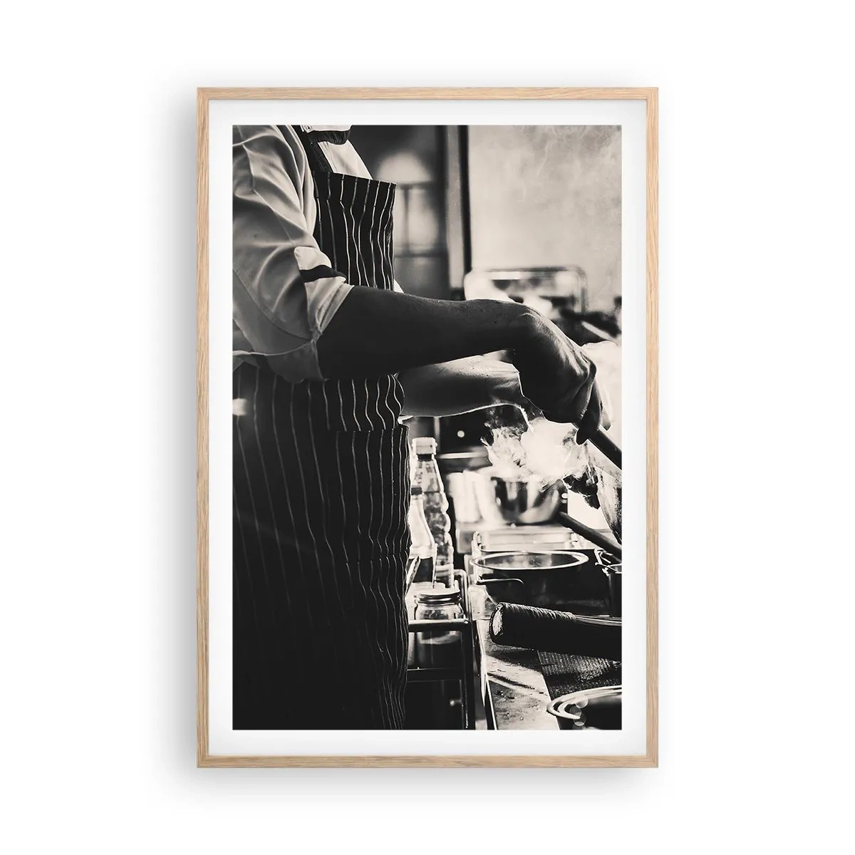 Affiche dans un chêne clair - Poster - Alchimie des saveurs - 61x91 cm