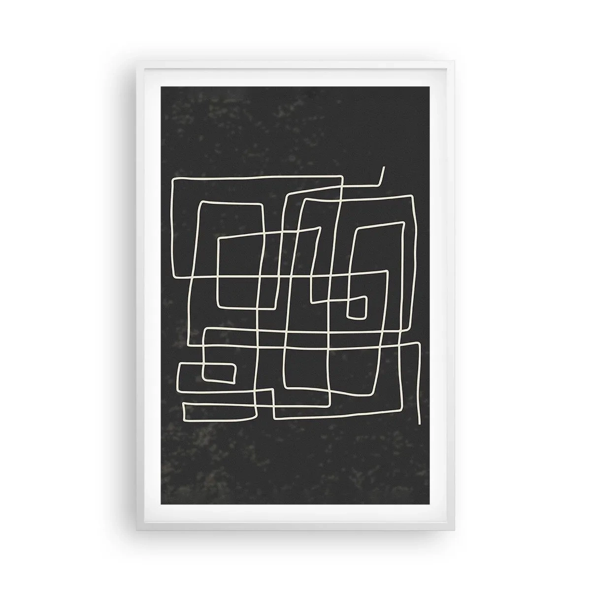 Affiche dans un cadre blanc - Poster - Pas aussi simple - 61x91 cm