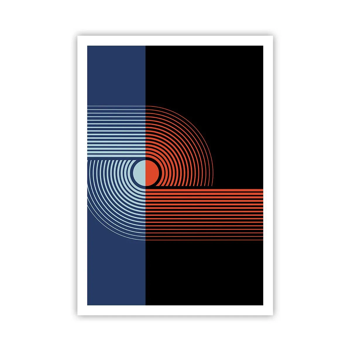 Affiche - Poster - Dans une étreinte géométrique - 70x100 cm