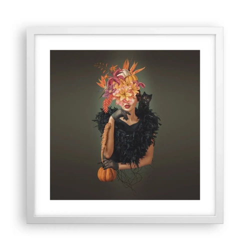 Affiche dans un cadre blanc - Poster - Sort de sorcière - 40x40 cm