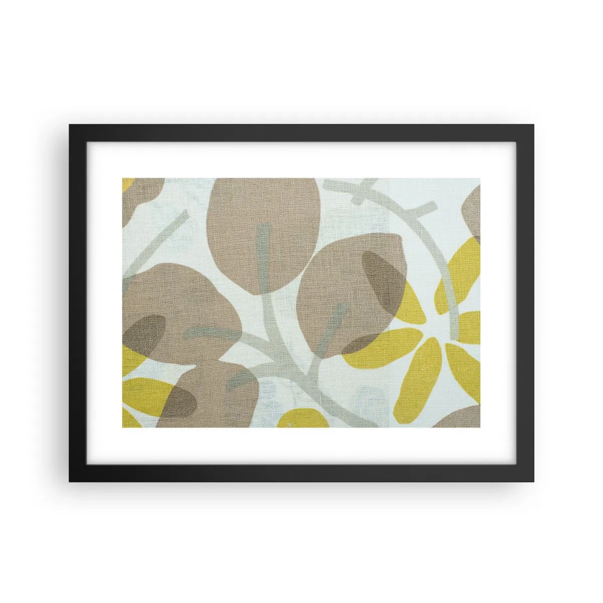 Affiche dans un cadre noir - Poster - Composition en plein soleil - 40x30 cm