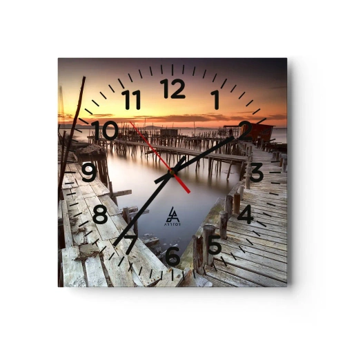 Horloge murale - Pendule murale - Authentique, pas un attrape touristique - 40x40 cm