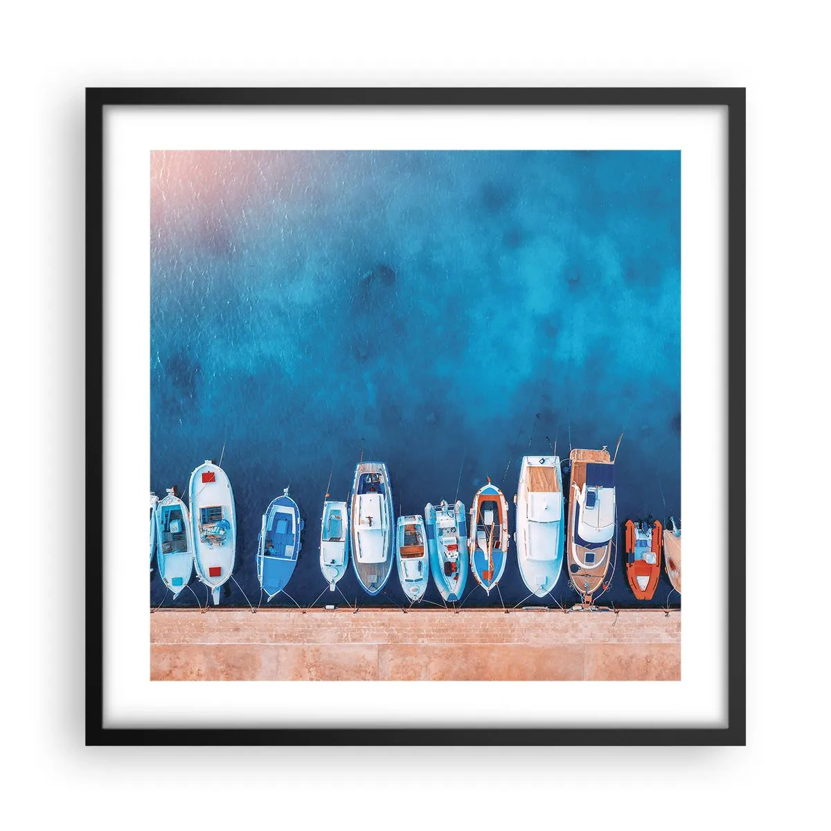 Affiche dans un cadre noir - Poster - En une seule fois - 50x50 cm