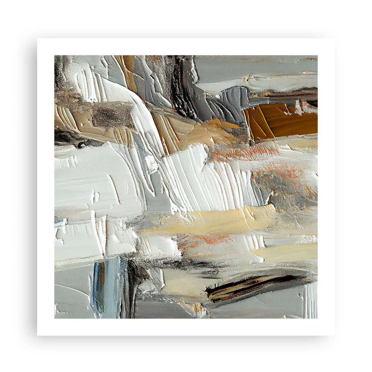 Affiche - Poster - Couches colorées - 60x60 cm