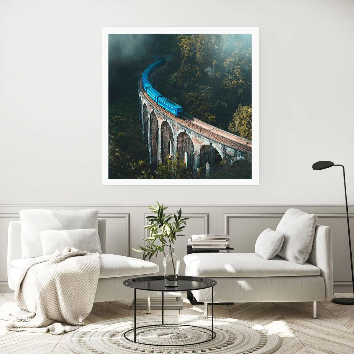 Affiche - Poster - Train nature - 50x50 cm