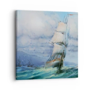 Impression sur toile - Image sur toile - Vents favorables - 30x30 cm
