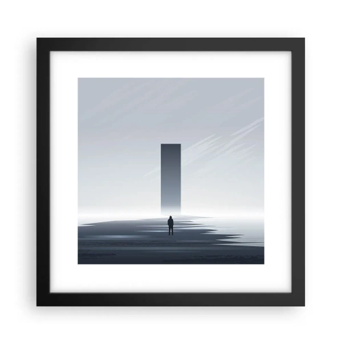 Affiche dans un cadre noir - Poster - Opportunité ou menace ? - 30x30 cm