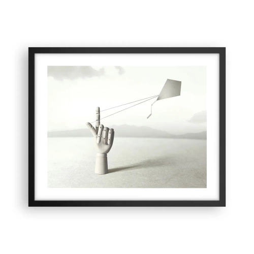 Affiche dans un cadre noir - Poster - Épreuve de force - 50x40 cm