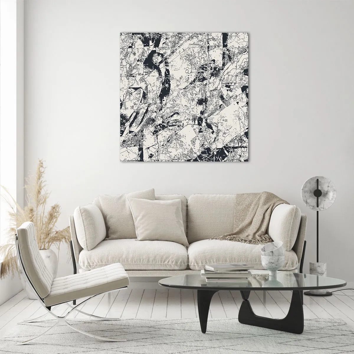 Impression sur verre - Image sur verre - Interpénétration des contraires - 50x50 cm