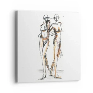 Impression sur toile - Image sur toile - Étude de la grâce - 30x30 cm