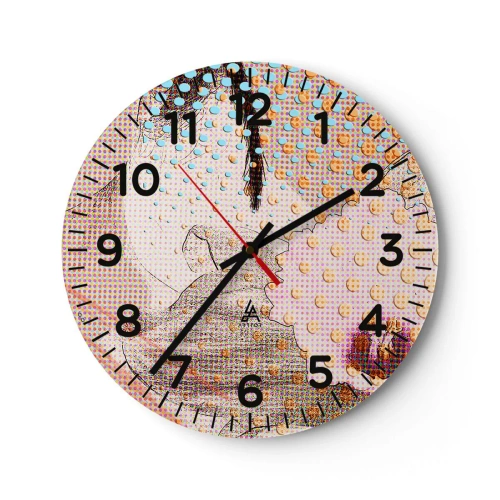Horloge murale - Pendule murale - Héroïne de bande dessinée - 30x30 cm