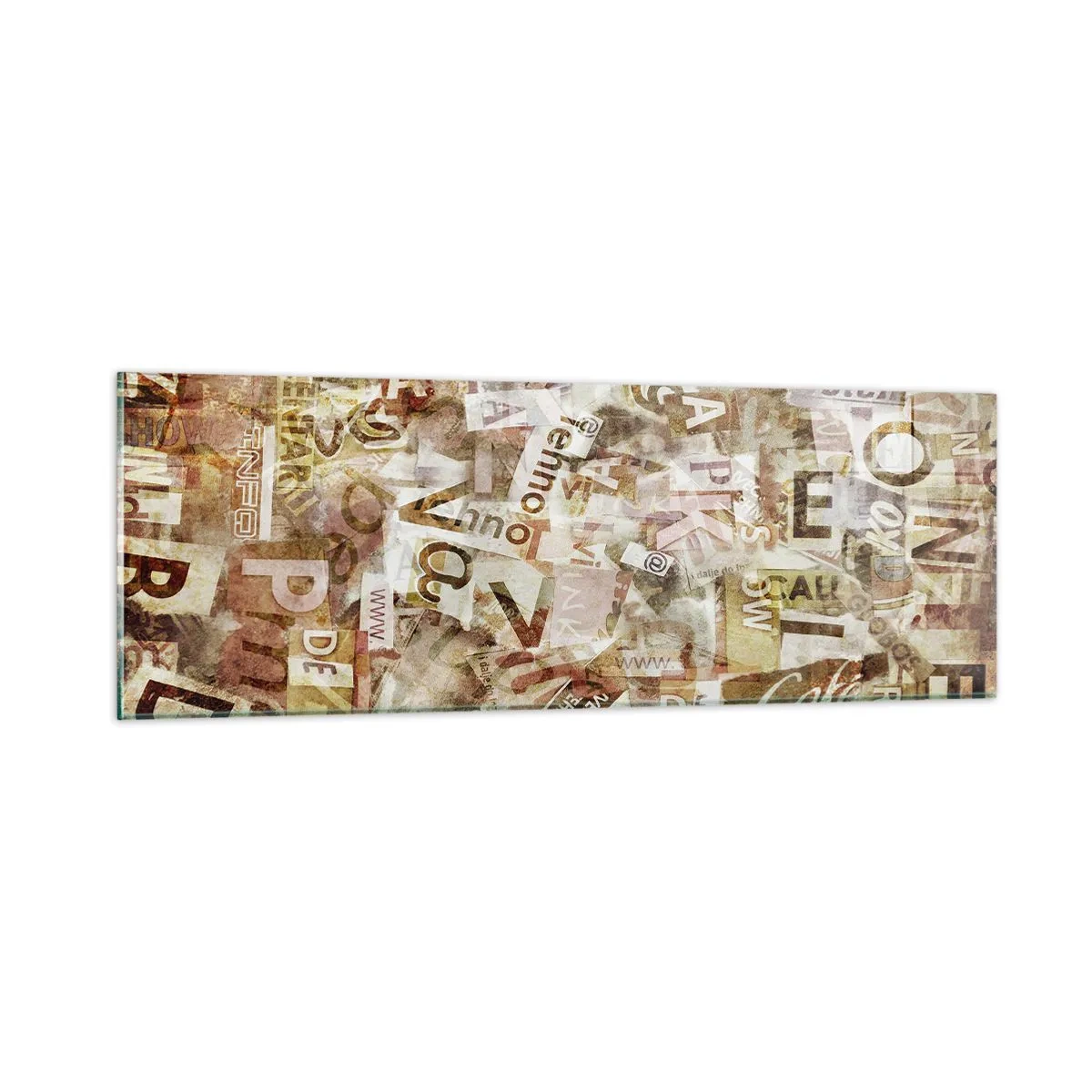 Impression sur verre - Image sur verre - J'unifie le bavardage - 90x30 cm