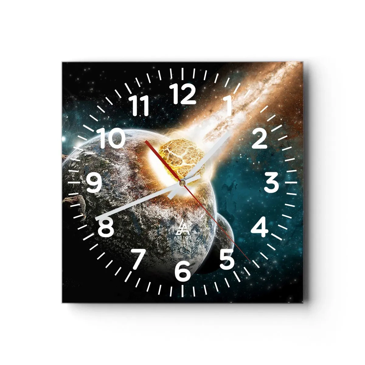 Horloge murale - Pendule murale - Destruction ou naissance? - 40x40 cm