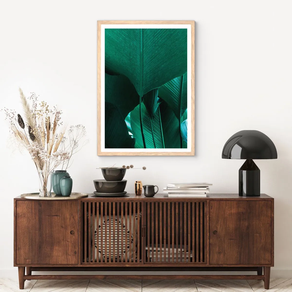 Affiche dans un chêne clair - Poster - Tourné vers la lumière - 30x40 cm