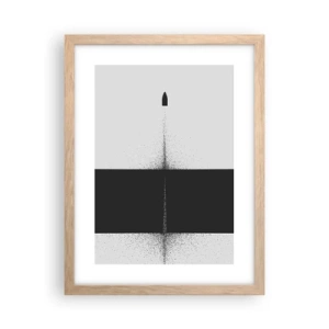 Affiche dans un chêne clair - Poster - Droit au but - 30x40 cm